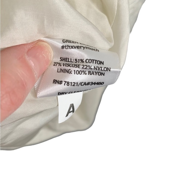 Eileen Fisher Stand Collar Shaped Jacket in Bone Color Size Small - Picture 6 of 12